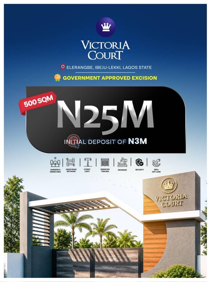 Residential Land For Sale Victoria Court Estate Located Close To The Lekki Free Trade Zone Eleran Igbe Ibeju-Lekki Lagos - 7