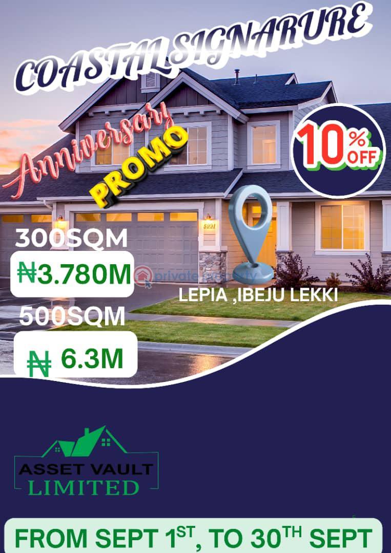 Mixed use Land For Sale Coastal Signature Close To Coastal Road Lepia Ibeju-Lekki Lagos
