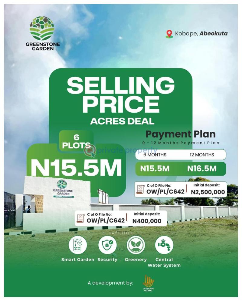Verified plots of land with c of o file number - 1 Residential Land For Sale Greenstone Garden Estate With Flexible Payment Plans, Kobape Abeokuta Ogun - 1