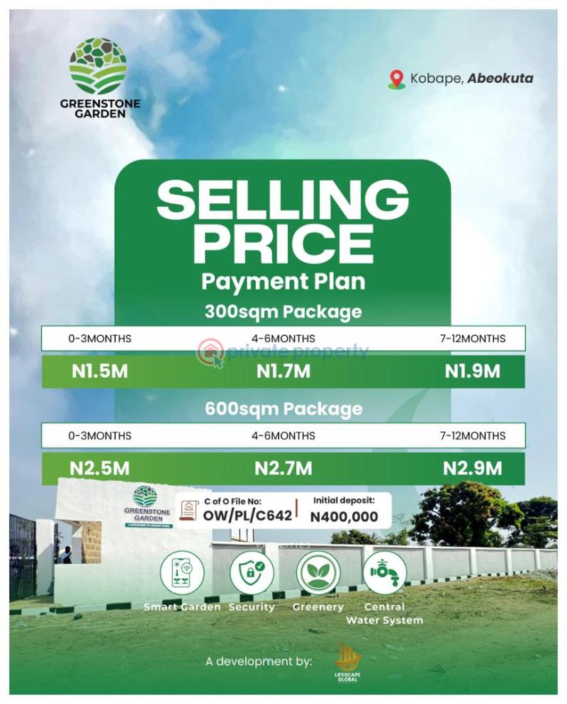 Residential Land For Sale Greenstone Garden Estate With Flexible Payment Plans, Kobape Abeokuta Ogun - 0