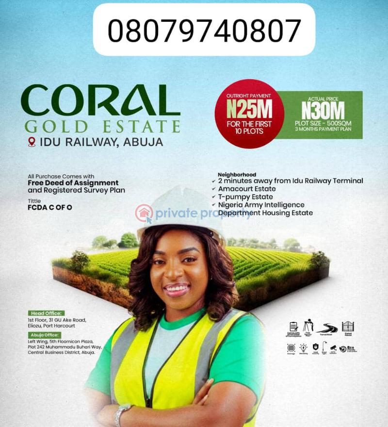 Residential Land For Sale Idu Industrial Abuja Phase 3 