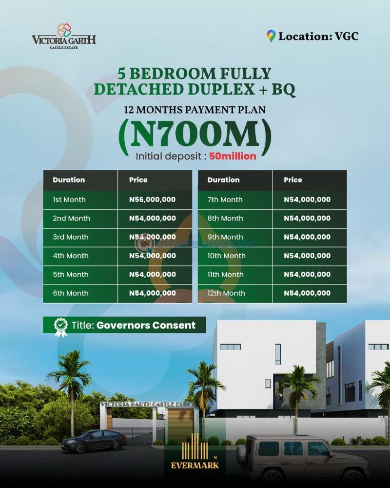 5 bedroom Detached Duplex For Sale Victoria Garden City Lekki Lagos - 3
