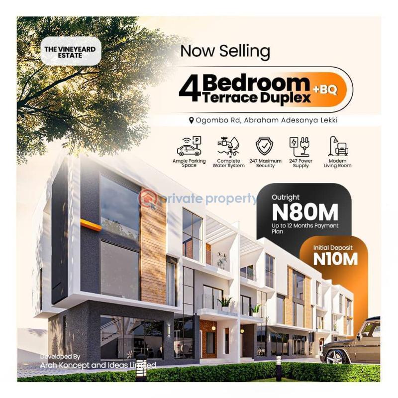 For sale House Hi Life Estate, Lagos Business School, Royal Gardens