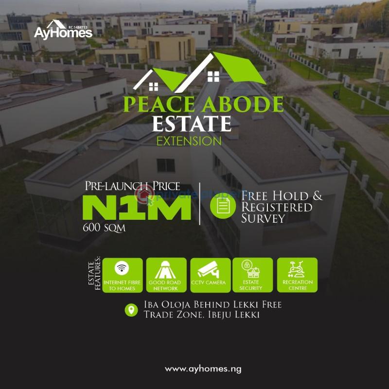 Land For Sale Peace Abode Estate Iba Oloja Ibeju-Lekki Lagos - 0