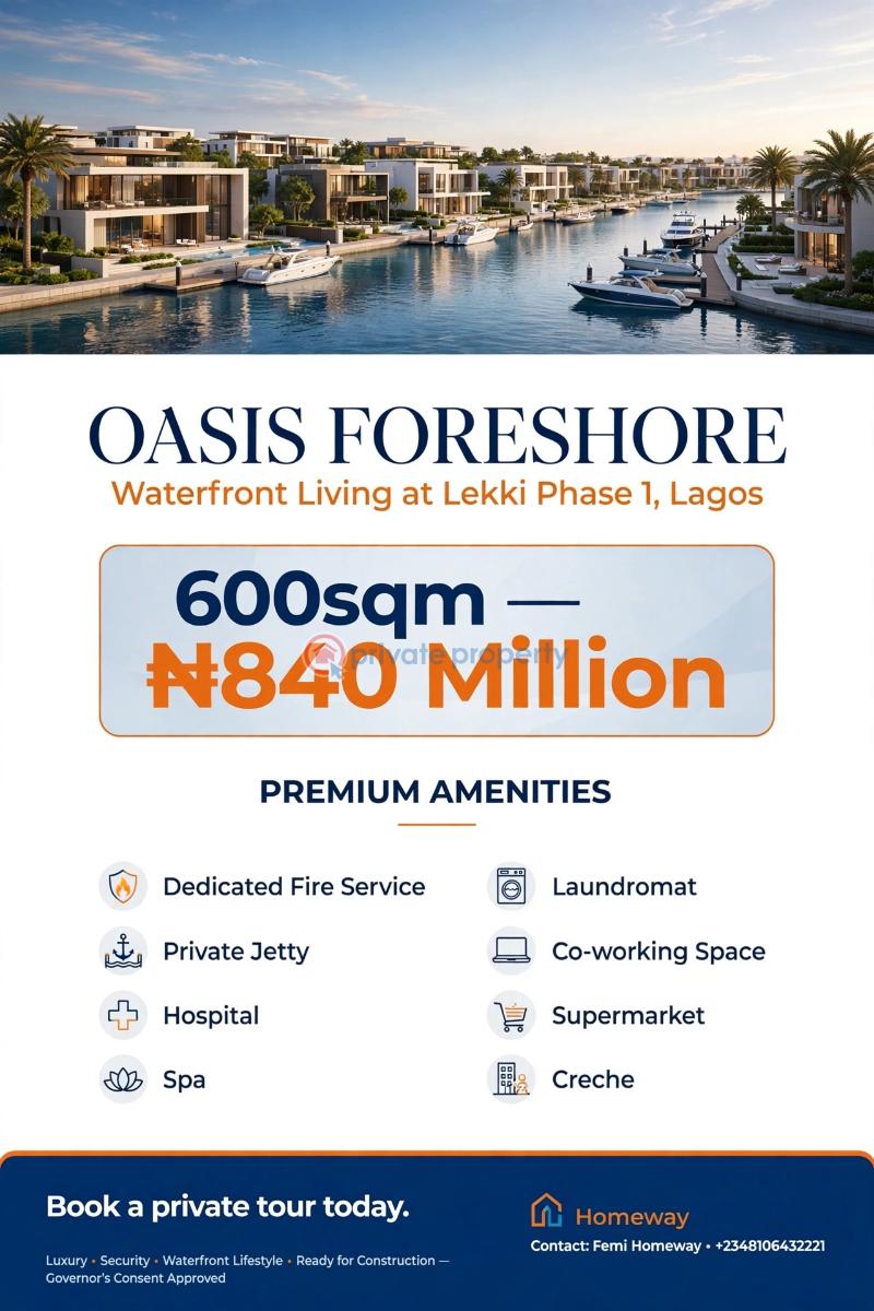 Land For Sale Gracefield Island, Lekki Foreshore, Brum Heights, Dom Church. Lekki Phase 1 Lagos - 1