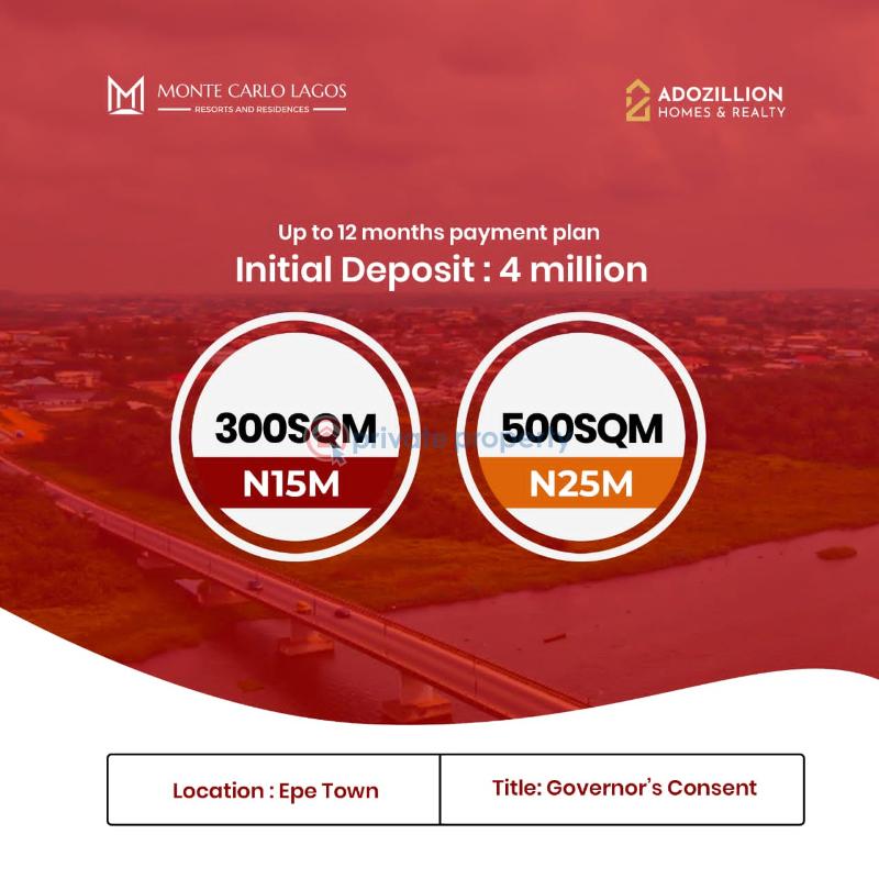 Land For Sale  Alaro City 4th Mainland Bridge Deep Seaport Lekki Epe International Airport Lagos Theatre, Epe Oluwo Modern Fish Market Lagos State Polytechnic St. Augustine University Lagos Island  - 1