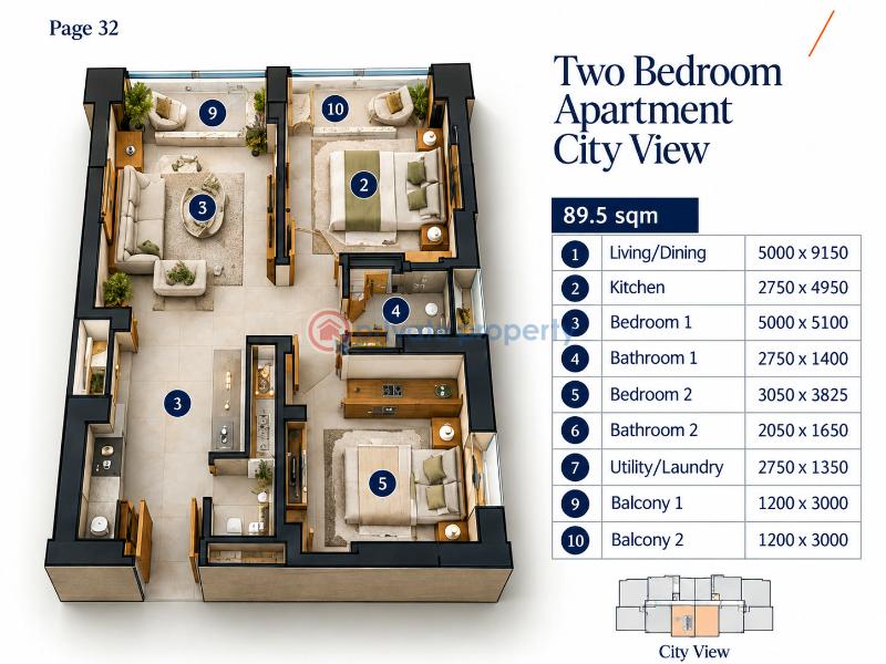 2 bedroom Terrace For Sale Landmark Towers, Lagos To Calabar Costal Road, Landmark Beach. Oniru Victoria Island Lagos - 3