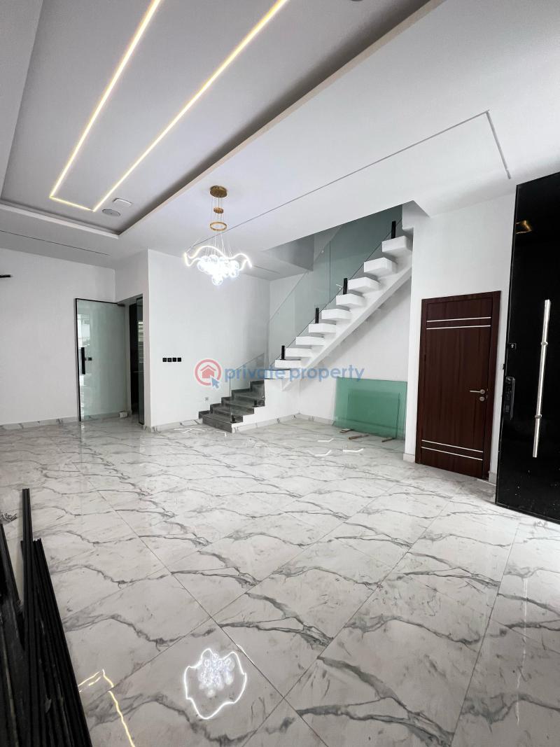 Well built 4 bedroom terraced duplex with bq, communal swimming pool in an estate - 1 4 bedroom Detached Duplex For Sale Osapa London Lekki Lagos - 1