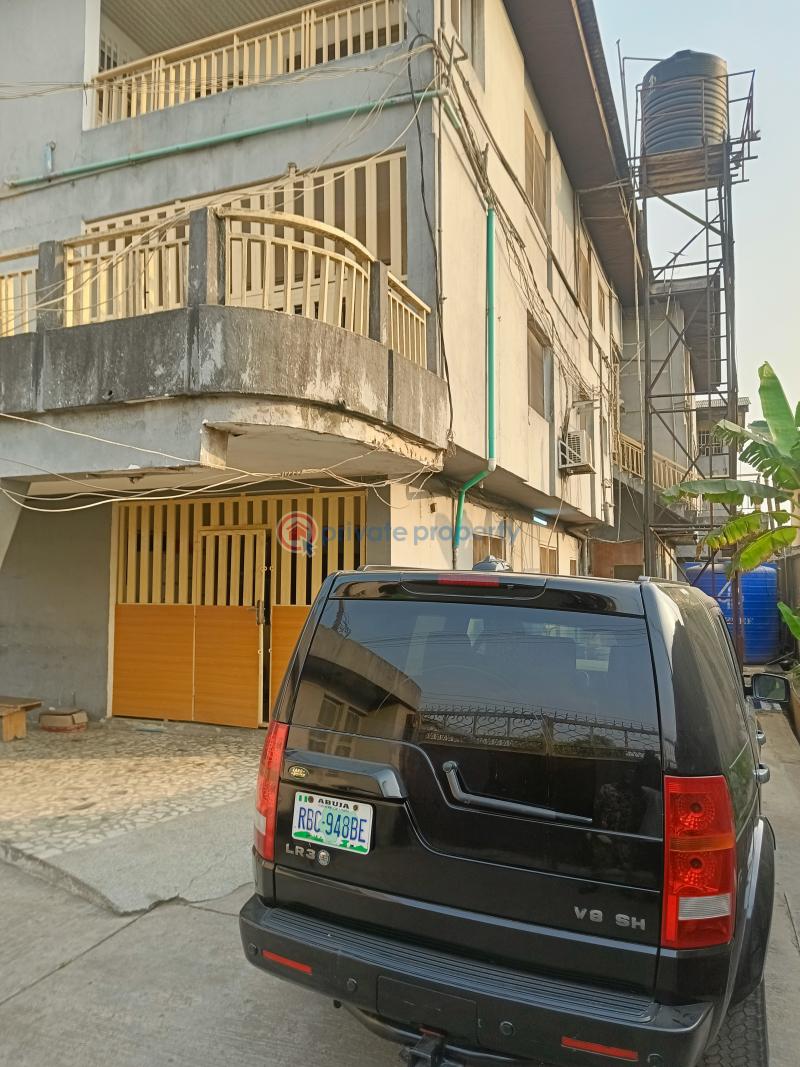 Well built standard 2 storey building  of 9 units flat - 3 10 bedroom Block Of Flats For Sale Ilupeju Estate Ilupeju Industrial Estate Lagos - 3
