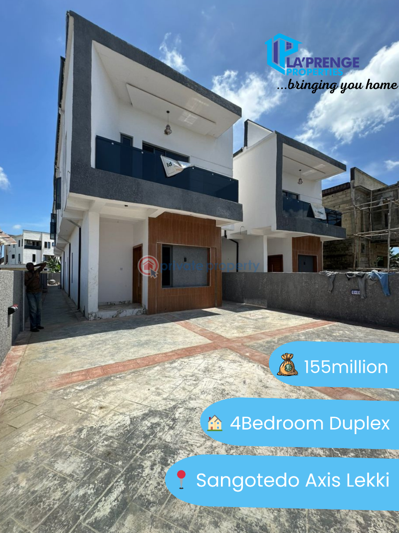 4 bedroom Detached Duplex For Sale Sangotedo Axis Lekki Phase 2 Lagos - 0