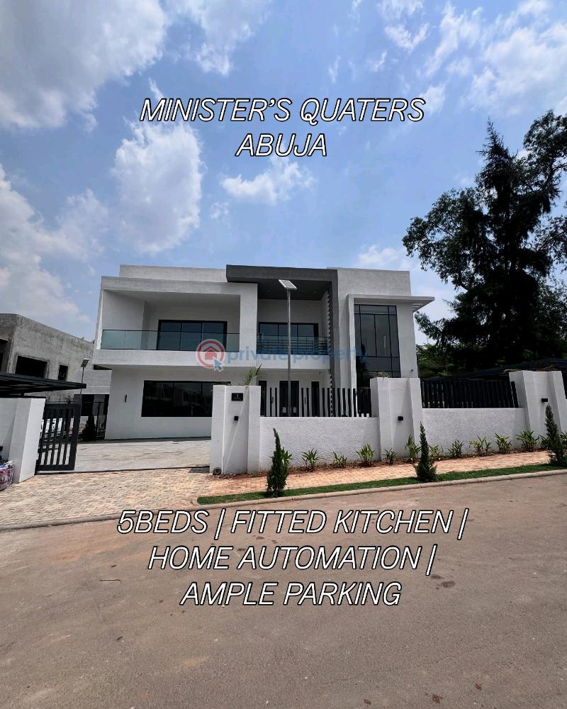 5 bedroom Detached Duplex For Sale Minister's Quarters Mabushi Abuja Phase 1 
