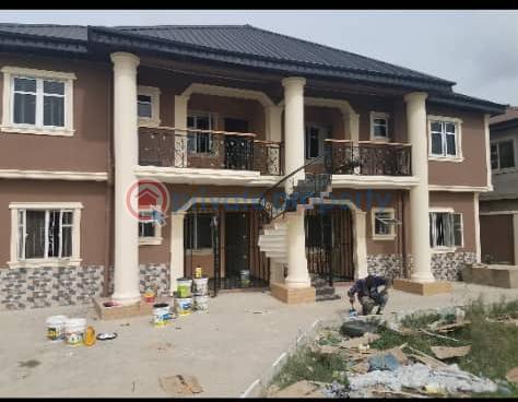 Well-finished block of 4 flats, 3 bedrooms each pop ceiling - 1 3 bedroom Block Of Flats For Sale Bako Estate, Owode Onirin Kosofe/Ikosi Lagos - 1