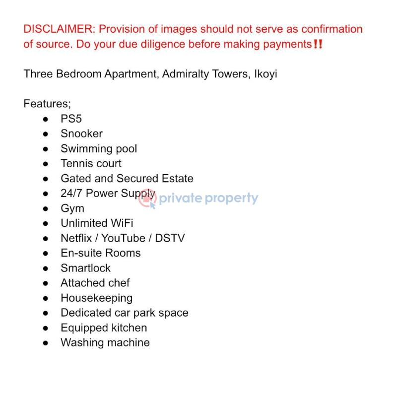 Block Of Flats Short let Ikoyi Lagos - 1