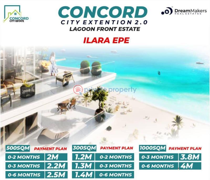 Land For Sale Concord City Extension Estate (lagoon Front) Ilara Via