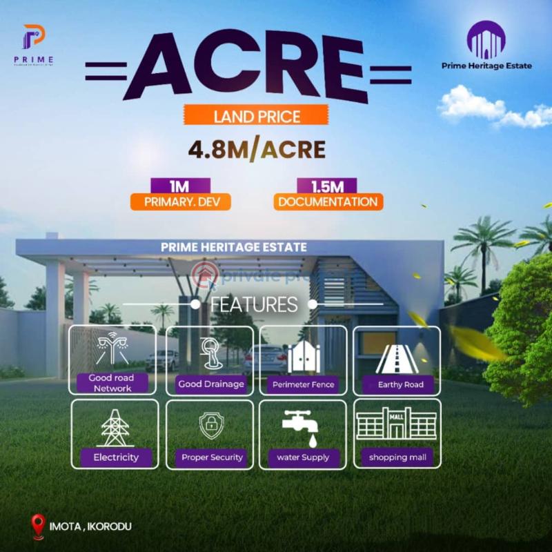 Residential Land For Sale Prime Heritage Estate Imota With Registered Survey Ikorodu Lagos - 0