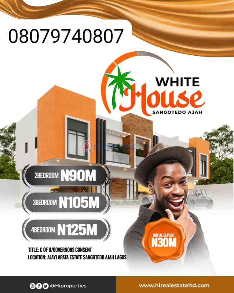 2 bedroom Terraced Duplex For Sale Novera Shoprite Sangotedo Ajah Lagos - 1
