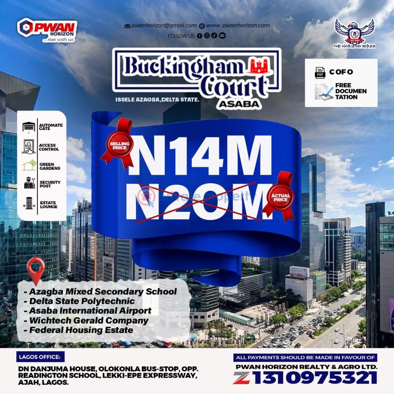 Residential Land For Sale Asaba Delta