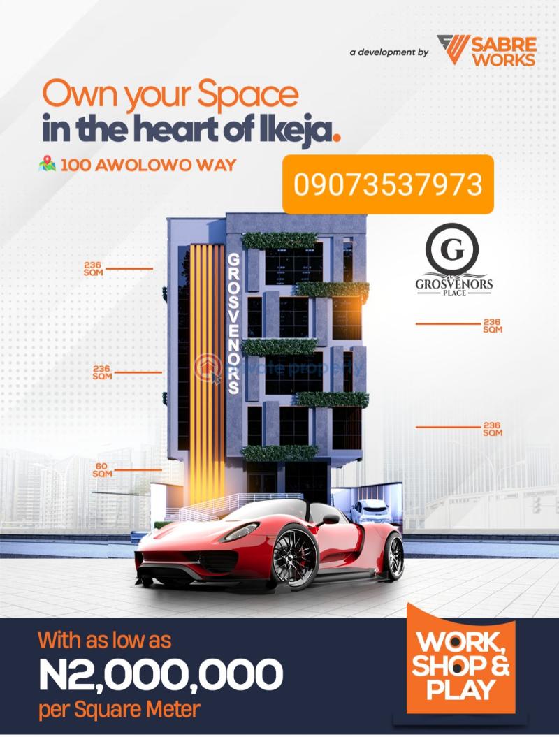 Office For Sale The Grosvenors Place, For Office Space/shop/mall. Good For Business Obafemi Awolowo Way Ikeja Lagos - 0