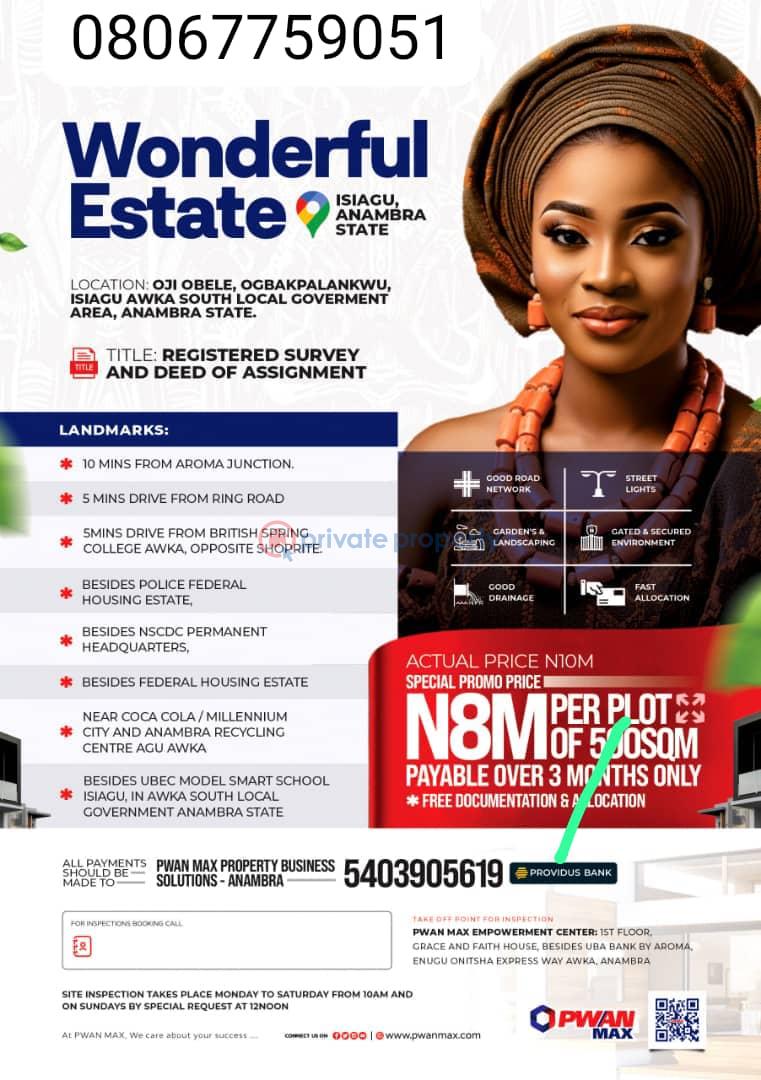 Mixed use Land For Sale Awka North Anambra