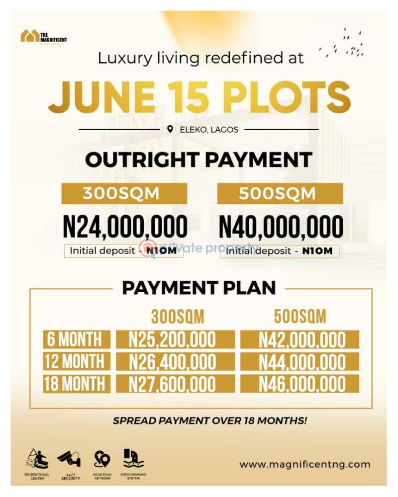 Land For Sale June15 Estate, Eleko Ibeju Lekki Ajah Lagos - 6