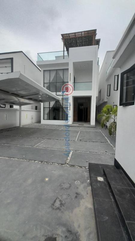 Partly furnished luxurious 5 bedroom fully detached smart home - 0 5 bedroom Duplex For Sale Orchid Road Chevron Drive Lekki Lagos - 0