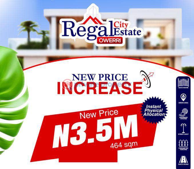 Residential Land For Sale Sam Mbakwe International/cargo Airport, Imo State University Imsu, Shoprite Everyday Supermarket Owerri, Federal Polytechnic Nekede, Assumpta Cathedral Owerri, Owerri Pot Harcourt Road Owerri Imo