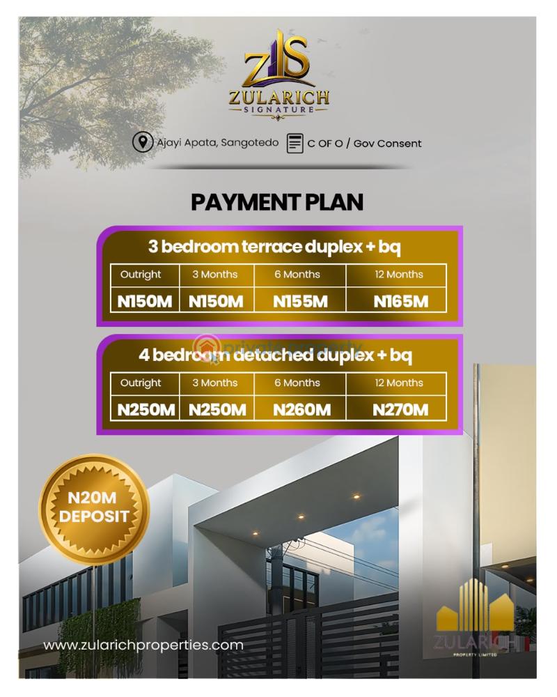 3 bedroom Terraced Duplex For Sale Apata Ajayi Sangotedo Ajah Lagos - 6