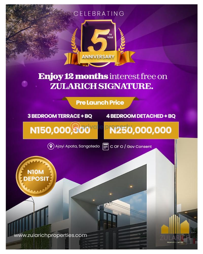 3 bedroom Terraced Duplex For Sale Ajayi Apata Sangotedo Ajah Lagos - 1