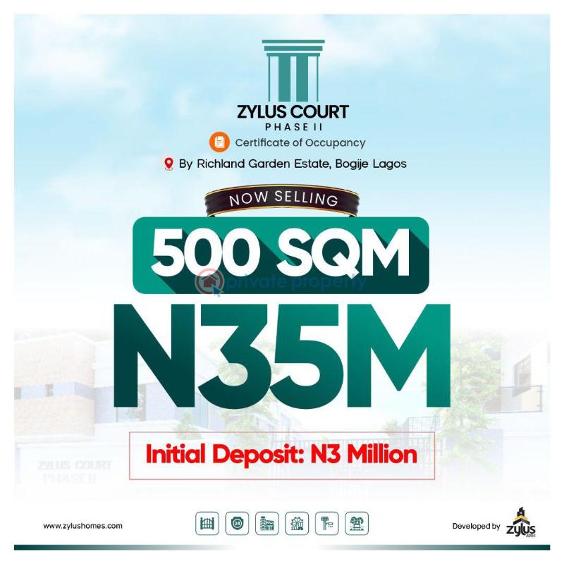 Residential Land For Sale Bogije, Adjacent Beechwood Estate, Off Lekki Epe Expressway Lagos. The Estate Is Facing The Lekki Epe Express Way Along Lekki Expressway Lagos - 0