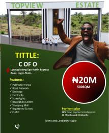 Land For Sale Topview Estate Is Located At The Expressway Close To The Military Canntomen Epe Lagos