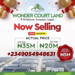 Mixed use Land For Sale Wonder Court Estate Close To Mayfair Garden Greenspring School Novare Mall (shoprite) Corona School Eleko Ibeju-Lekki Lagos