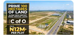 Mixed use Land For Sale Okegun Along Airport Road Lekki Ikegun Ibeju-Lekki Lagos