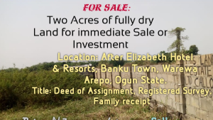 Mixed use Land For Sale Banku Phase 2 Estate, Wawa Arepo Warewa Lagos Extension Ogun