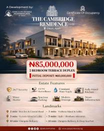 2 bedroom Terraced Duplex For Sale The Cambridge Residence Located 3mins From Victoria Island And Lekki Okun Ajah Lagos