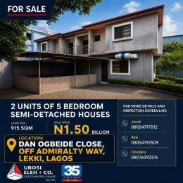 5 bedroom Semi detached Duplex For Sale Dan Ogbeide Close, Off Admiralty Way Lekki Lagos