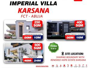 4 bedroom Residential Land For Sale Behind Renewed Hope Estate Karsana Abuja Phase 3  4 bedroom Residential Land For Sale Behind Renewed Hope Estate Karsana Abuja Phase 3