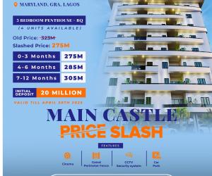 3 bedroom Block Of Flats For Sale Main Castle Apartment Maryland Ikeja Lagos