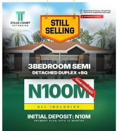 3 bedroom Semi detached Duplex For Sale 3 Bedroom Terrace Duplex (without Bq) For Sale In A Prime Location Ibeju-Lekki Lagos