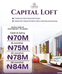 3 bedroom Duplex For Sale Off Lekki Express Way Capital Gardens Eleko Eleko Ibeju-Lekki Lagos