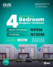 4 bedroom Bungalow For Sale Charterhouse School, Atlantic Nominee Layout Estate, Mother & Child Hospital. Abraham Adesanya Ajah Lagos