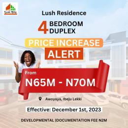 4 bedroom Duplex For Sale Awoyaya Ibeju Lekki Awoyaya Ajah Lagos 4 bedroom Duplex For Sale Awoyaya Ibeju Lekki Awoyaya Ajah Lagos