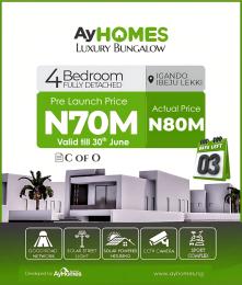 4 bedroom Bungalow For Sale Ayhomes Luxury Bungalow Igando Ibeju Lekki Ibeju-Lekki Lagos 4 bedroom Bungalow For Sale Ayhomes Luxury Bungalow Igando Ibeju Lekki Ibeju-Lekki Lagos
