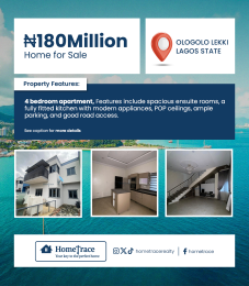 4 bedroom Semi detached Bungalow For Sale Ologolo Lekki Lagos