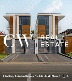 5 bedroom Detached Duplex For Sale Lekki Phase 1 Lagos