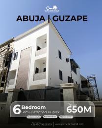 6 bedroom Semi detached Duplex For Sale Guzape Abuja Phase 1 