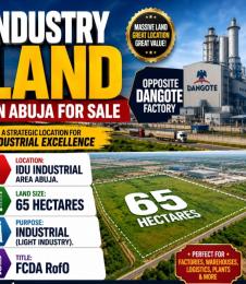 10 bedroom Industrial Land For Sale By Dangote Industry. Idu Industrial Abuja Phase 3 