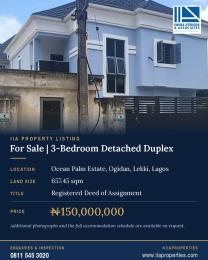 3 bedroom Duplex For Sale Ocean Palm Estate, Ogidan Lekki Lagos