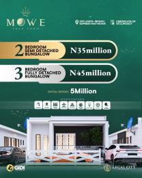 2 bedroom Semi detached Bungalow For Sale Mowe Golf Town, Mowe Ogun area  2 bedroom Semi detached Bungalow For Sale Mowe Golf Town, Mowe Ogun area