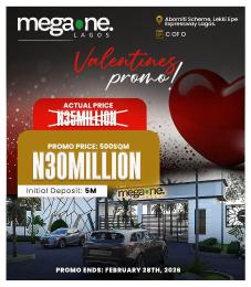 Residential Land For Sale Megaone Estate, Abomiti Schem, Lekki Epe Express Way Lagos La Campaigne Tropicana Ibeju-Lekki Lagos