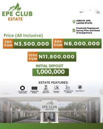 Residential Land For Sale Epe Club, Igboye Epe Lagos